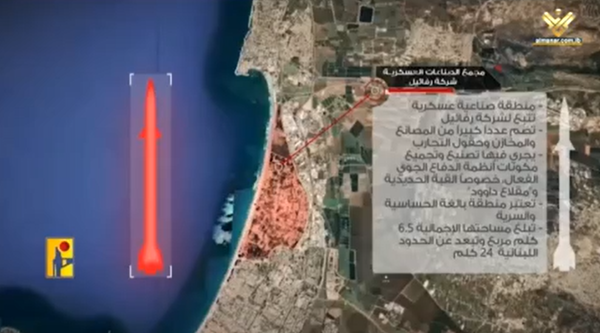 Le complexe Rafael de l'industrie militaire localisé à Haïfa par Hodhod, le drone du Hezbollah 